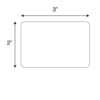 Nevs Label, Blank Direct Thermal 2" x 3" LBW-0136